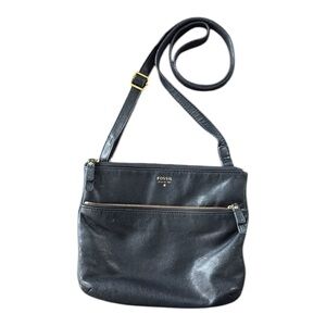 Fossil Tinsley Pebbled Leather Cowhide Crossbody Bag